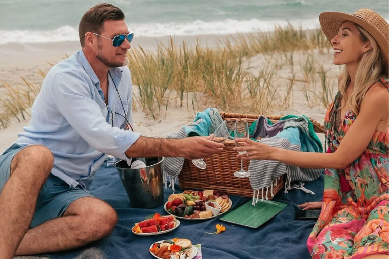 Luxury beach picnic setup at Hermanus Boutique Guest House